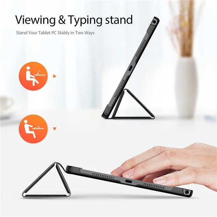 DUX DUCIS Domo Series for Lenovo Tab K11 Plus Case Tri-Fold Stand Leather Cover Auto Wake / Sleep