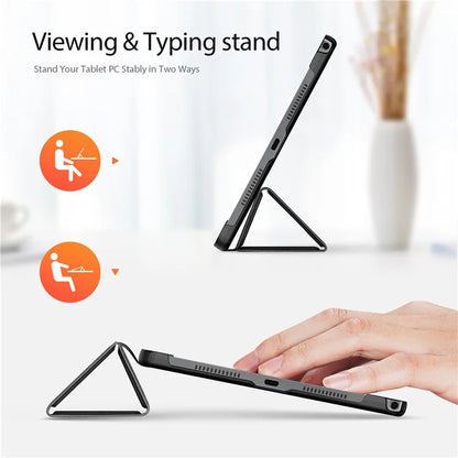 DUX DUCIS Domo Series for Lenovo Tab K11 Plus Case Tri-Fold Stand Leather Cover Auto Wake / Sleep