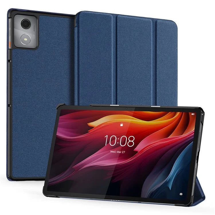 DUX DUCIS Domo Series for Lenovo Tab K11 Plus Case Tri-Fold Stand Leather Cover Auto Wake / Sleep