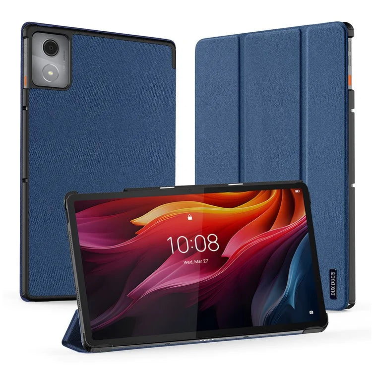 DUX DUCIS Domo Series for Lenovo Tab K11 Plus Case Tri-Fold Stand Leather Cover Auto Wake / Sleep