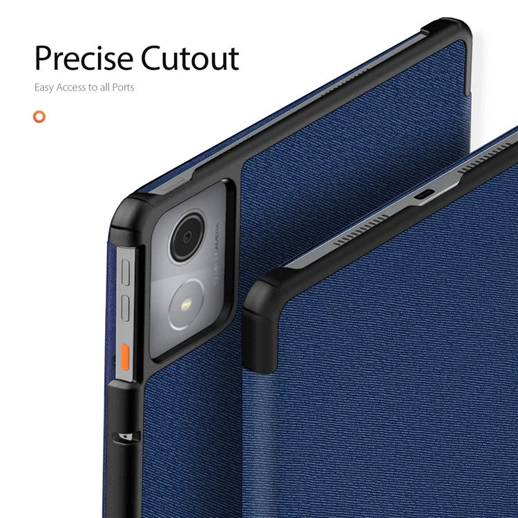 DUX DUCIS Domo Series for Lenovo Tab K11 Plus Case Tri-Fold Stand Leather Cover Auto Wake / Sleep