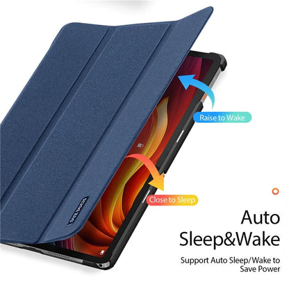 DUX DUCIS Domo Series for Lenovo Tab K11 Plus Case Tri-Fold Stand Leather Cover Auto Wake / Sleep