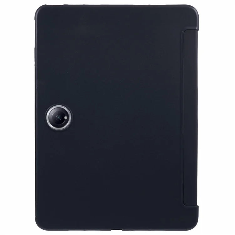 For OnePlus Pad 2 Case PU Leather+Silicone Tri-Fold Stand Tablet Cover