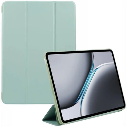 For OnePlus Pad 2 Case PU Leather+Silicone Tri-Fold Stand Tablet Cover