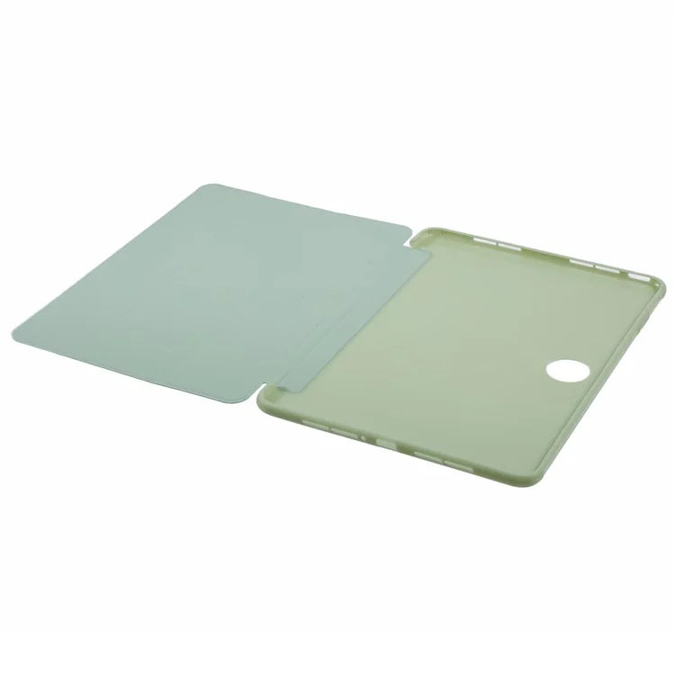 For OnePlus Pad 2 Case PU Leather+Silicone Tri-Fold Stand Tablet Cover