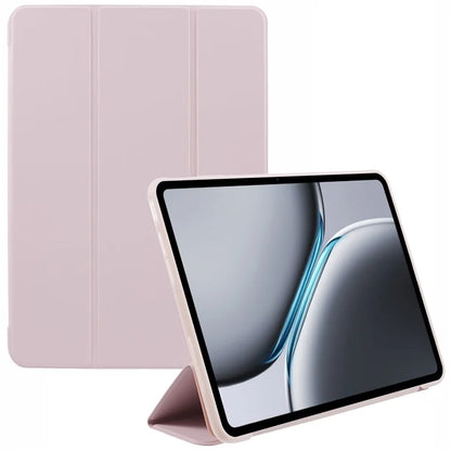 For OnePlus Pad 2 Case PU Leather+Silicone Tri-Fold Stand Tablet Cover