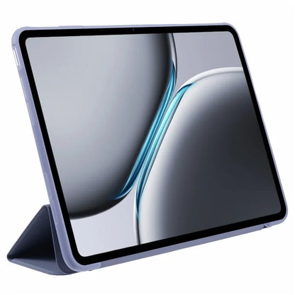 For OnePlus Pad 2 Case PU Leather+Silicone Tri-Fold Stand Tablet Cover