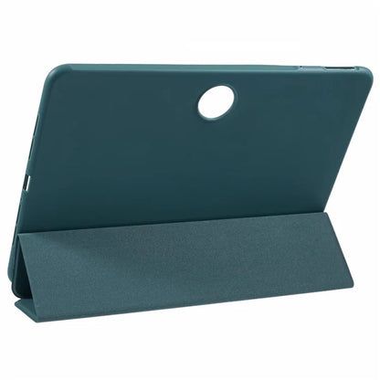 For OnePlus Pad 2 Case PU Leather+Silicone Tri-Fold Stand Tablet Cover