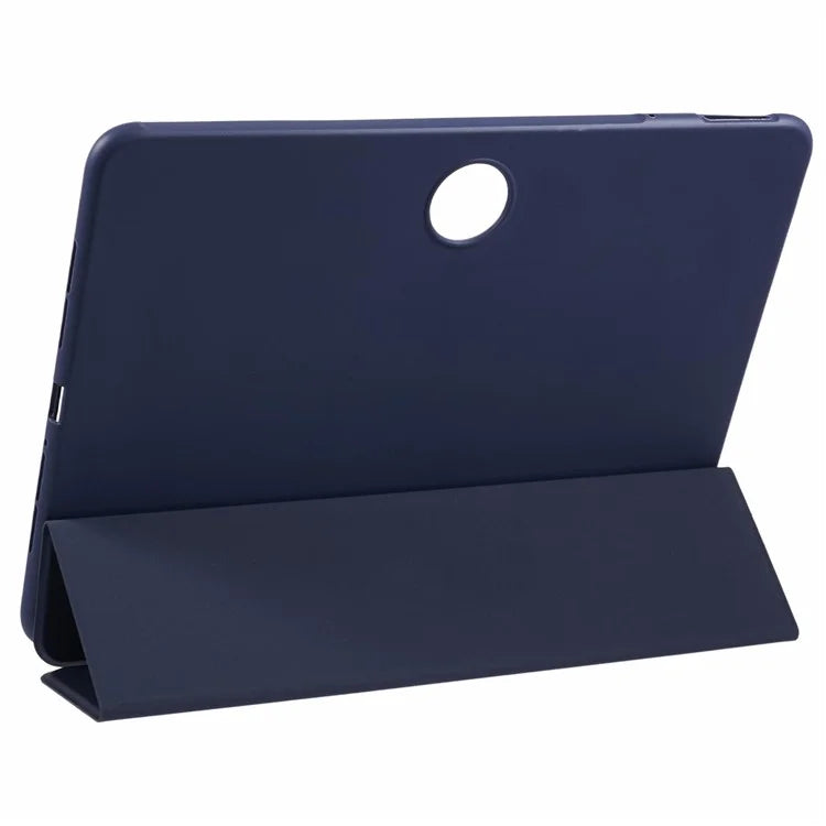 For OnePlus Pad 2 Case PU Leather+Silicone Tri-Fold Stand Tablet Cover