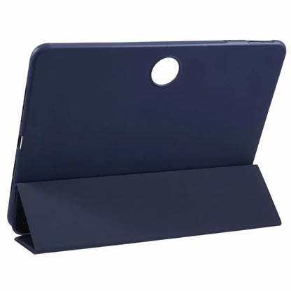 For OnePlus Pad 2 Case PU Leather+Silicone Tri-Fold Stand Tablet Cover