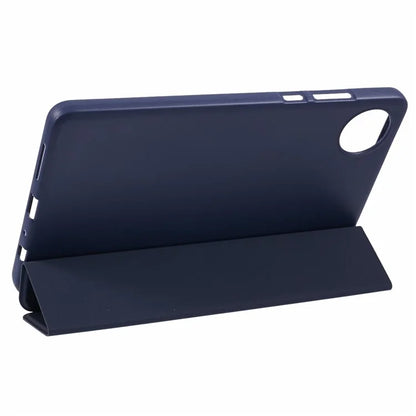 For Xiaomi Redmi Pad SE 4G 8.7 inch Case PU Leather+Silicone Tri-Fold Stand Tablet Cover