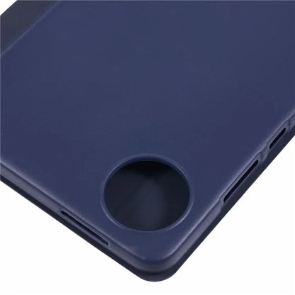 For Xiaomi Redmi Pad SE 4G 8.7 inch Case PU Leather+Silicone Tri-Fold Stand Tablet Cover