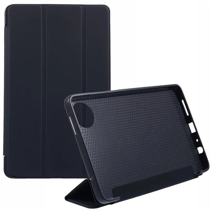 For Xiaomi Redmi Pad SE 4G 8.7 inch Case PU Leather+Silicone Tri-Fold Stand Tablet Cover