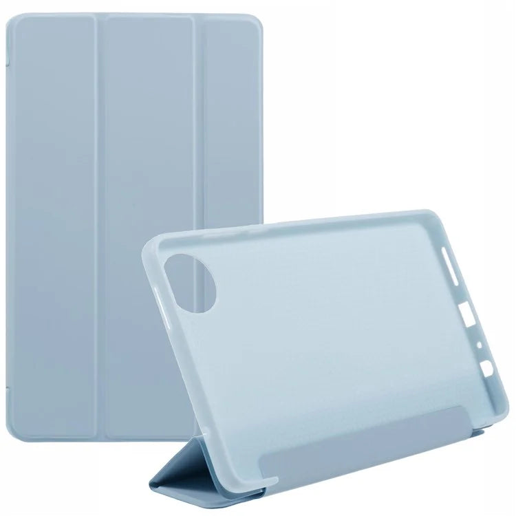 For Xiaomi Redmi Pad SE 4G 8.7 inch Case PU Leather+Silicone Tri-Fold Stand Tablet Cover