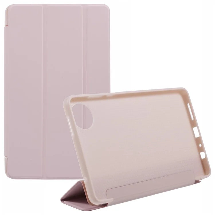 For Xiaomi Redmi Pad SE 4G 8.7 inch Case PU Leather+Silicone Tri-Fold Stand Tablet Cover