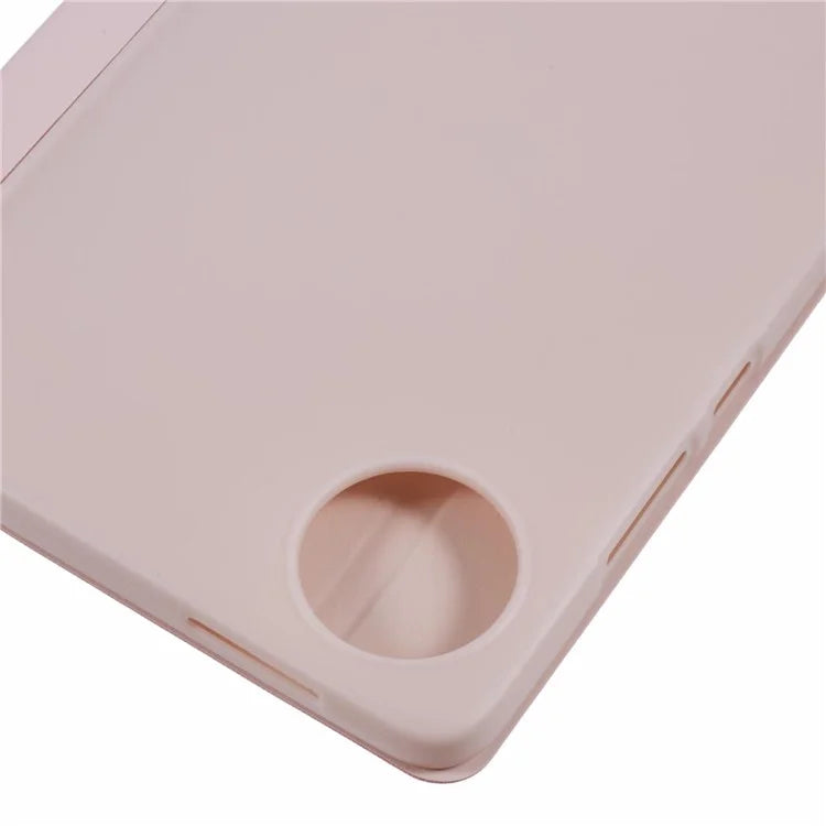 For Xiaomi Redmi Pad SE 4G 8.7 inch Case PU Leather+Silicone Tri-Fold Stand Tablet Cover