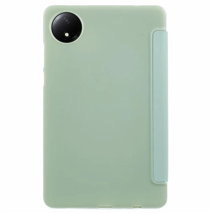 For Xiaomi Redmi Pad SE 4G 8.7 inch Case PU Leather+Silicone Tri-Fold Stand Tablet Cover