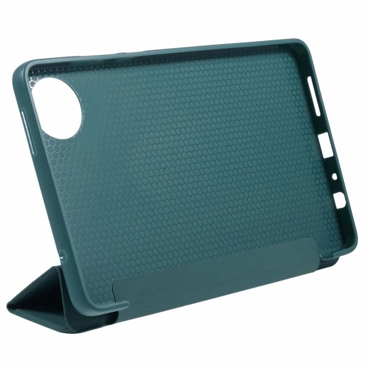 For Xiaomi Redmi Pad SE 4G 8.7 inch Case PU Leather+Silicone Tri-Fold Stand Tablet Cover