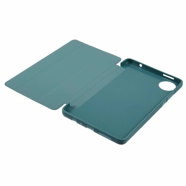 For Xiaomi Redmi Pad SE 4G 8.7 inch Case PU Leather+Silicone Tri-Fold Stand Tablet Cover