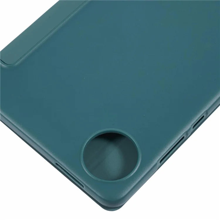 For Xiaomi Redmi Pad SE 4G 8.7 inch Case PU Leather+Silicone Tri-Fold Stand Tablet Cover