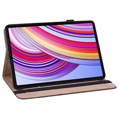 For Xiaomi Redmi Pad Pro / Pro 5G / Poco Pad 4G Case Line Imprinted PU Leather Card Holder Tablet Stand Cover