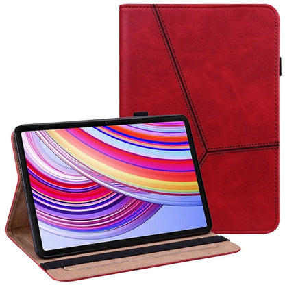 For Xiaomi Redmi Pad Pro / Pro 5G / Poco Pad 4G Case Line Imprinted PU Leather Card Holder Tablet Stand Cover
