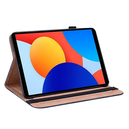 For Xiaomi Redmi Pad SE 4G 8.7 inch Case Line Imprinted PU Leather Card Holder Tablet Stand Cover