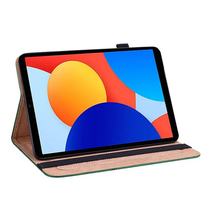 For Xiaomi Redmi Pad SE 4G 8.7 inch Case Line Imprinted PU Leather Card Holder Tablet Stand Cover
