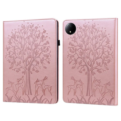 For Xiaomi Redmi Pad SE 4G 8.7 inch Case PU Leather Stand Tree Deer Pattern Tablet Cover