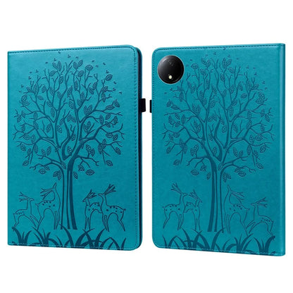 For Xiaomi Redmi Pad SE 4G 8.7 inch Case PU Leather Stand Tree Deer Pattern Tablet Cover
