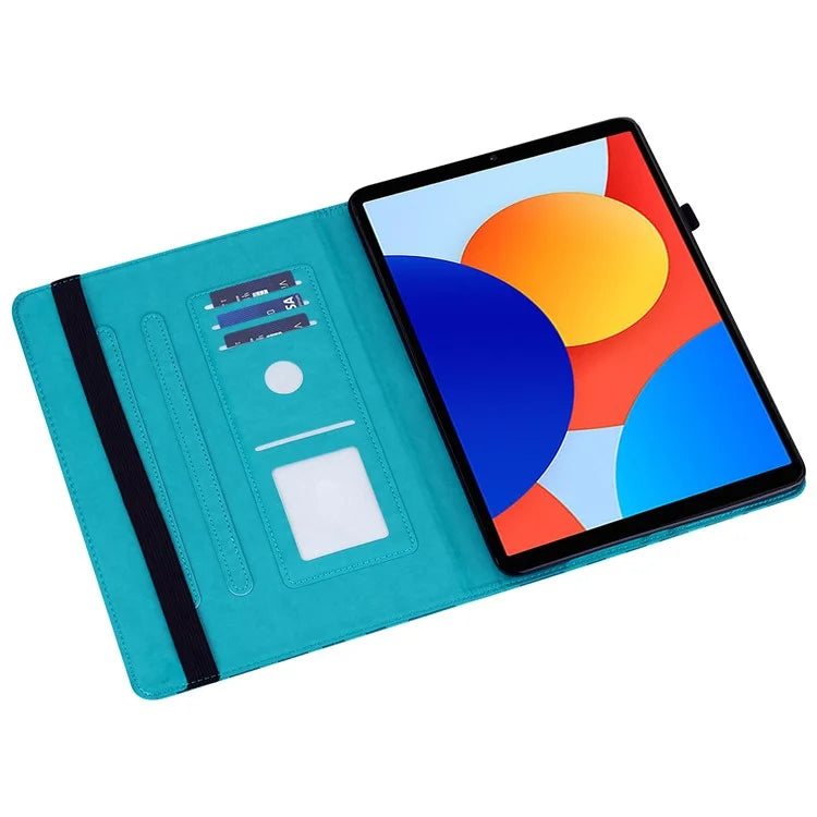 For Xiaomi Redmi Pad SE 4G 8.7 inch Case PU Leather Stand Tree Deer Pattern Tablet Cover