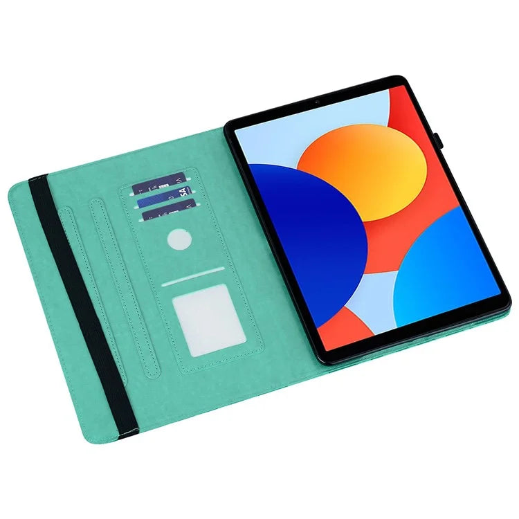 For Xiaomi Redmi Pad SE 4G 8.7 inch Case PU Leather Stand Tree Deer Pattern Tablet Cover