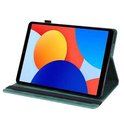 For Xiaomi Redmi Pad SE 4G 8.7 inch Case Peacock Flower Pattern Card Holder Leather Tablet Cover