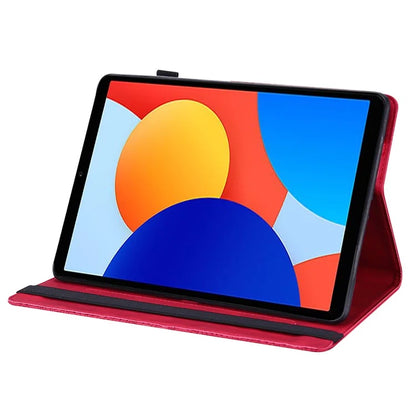 For Xiaomi Redmi Pad SE 4G 8.7 inch Case Peacock Flower Pattern Card Holder Leather Tablet Cover