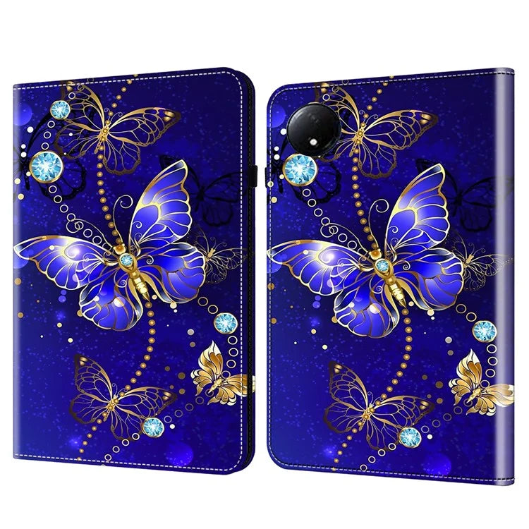 For Xiaomi Redmi Pad SE 4G 8.7 inch Case Pattern Printed Leather Tablet Cover with Card Slot