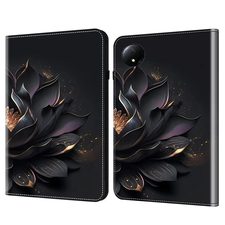 For Xiaomi Redmi Pad SE 4G 8.7 inch Case Pattern Printed Leather Tablet Cover with Card Slot