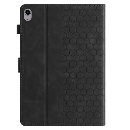 For iPad 10.9 (2022) Case Honeycomb Printed Leather Tablet Cover with Card Slot