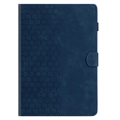 For Samsung Galaxy Tab S9 FE  /  S9 Case Honeycomb Printed Leather Tablet Cover with Card Slot