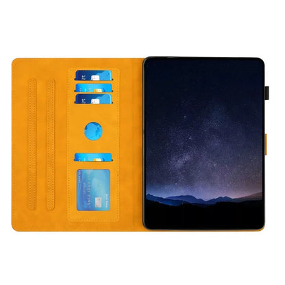 For Samsung Galaxy Tab S9 FE  /  S9 Case Honeycomb Printed Leather Tablet Cover with Card Slot