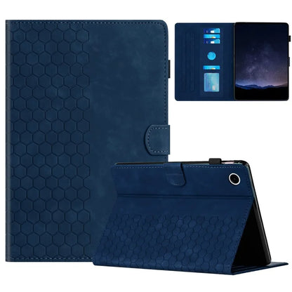 For Samsung Galaxy Tab A9 Case Honeycomb Printed Leather Tablet Cover with Card Slot