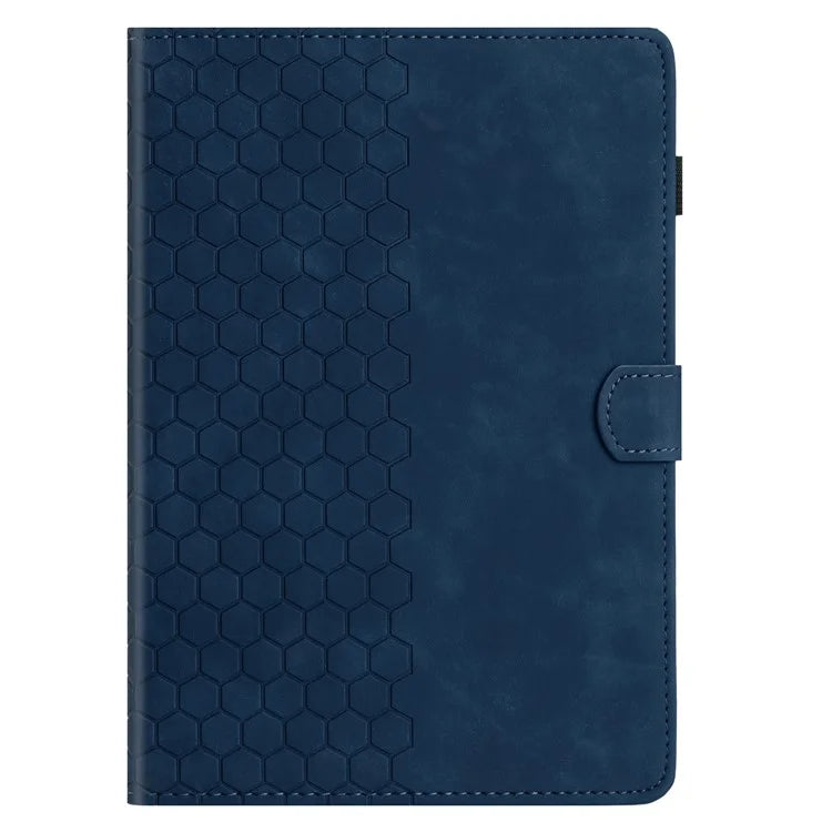 For Samsung Galaxy Tab A9 Case Honeycomb Printed Leather Tablet Cover with Card Slot