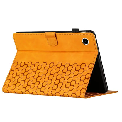 For Samsung Galaxy Tab A9 Case Honeycomb Printed Leather Tablet Cover with Card Slot