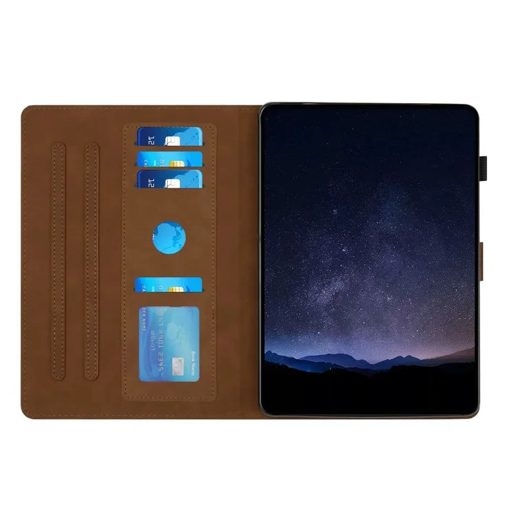 For Samsung Galaxy Tab A9 Case Honeycomb Printed Leather Tablet Cover with Card Slot