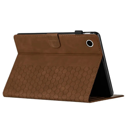 For Samsung Galaxy Tab A9 Case Honeycomb Printed Leather Tablet Cover with Card Slot