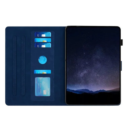 For Samsung Galaxy Tab A8 10.5 (2022)  /  (2021) Case Honeycomb Printed Leather Tablet Cover with Card Slot