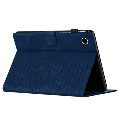 For Samsung Galaxy Tab A8 10.5 (2022)  /  (2021) Case Honeycomb Printed Leather Tablet Cover with Card Slot