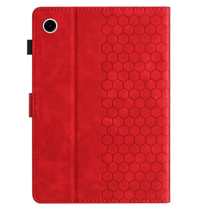 For Samsung Galaxy Tab A8 10.5 (2022)  /  (2021) Case Honeycomb Printed Leather Tablet Cover with Card Slot