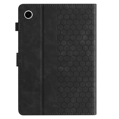 For Samsung Galaxy Tab A9+ Case Honeycomb Printed Leather Tablet Cover with Card Slot