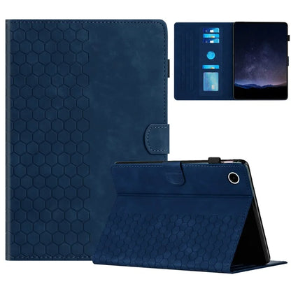 For Samsung Galaxy Tab A9+ Case Honeycomb Printed Leather Tablet Cover with Card Slot
