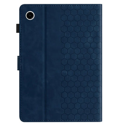 For Samsung Galaxy Tab A9+ Case Honeycomb Printed Leather Tablet Cover with Card Slot